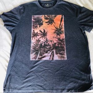 Banana Republic Men’s Gray Palm Tree Graphic Tee